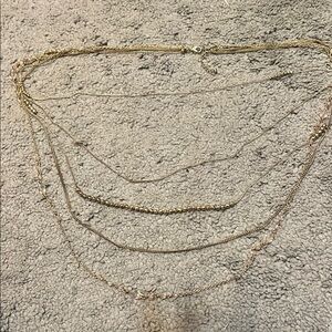 Elegant fantasy gold Layered Necklace